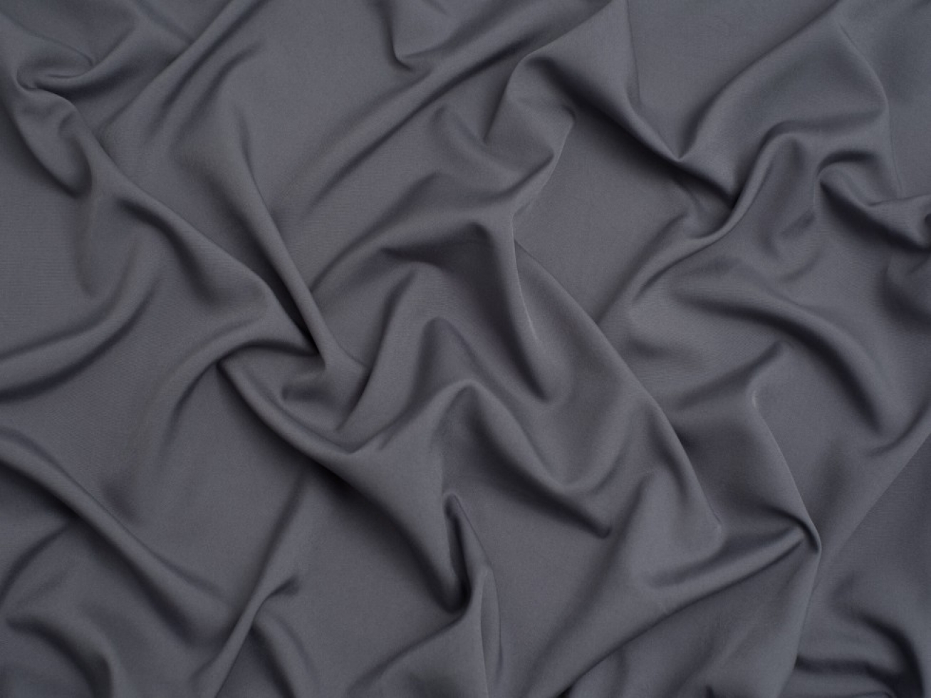 Minerva Core Range Soft Touch Crepe Fabric Pewter