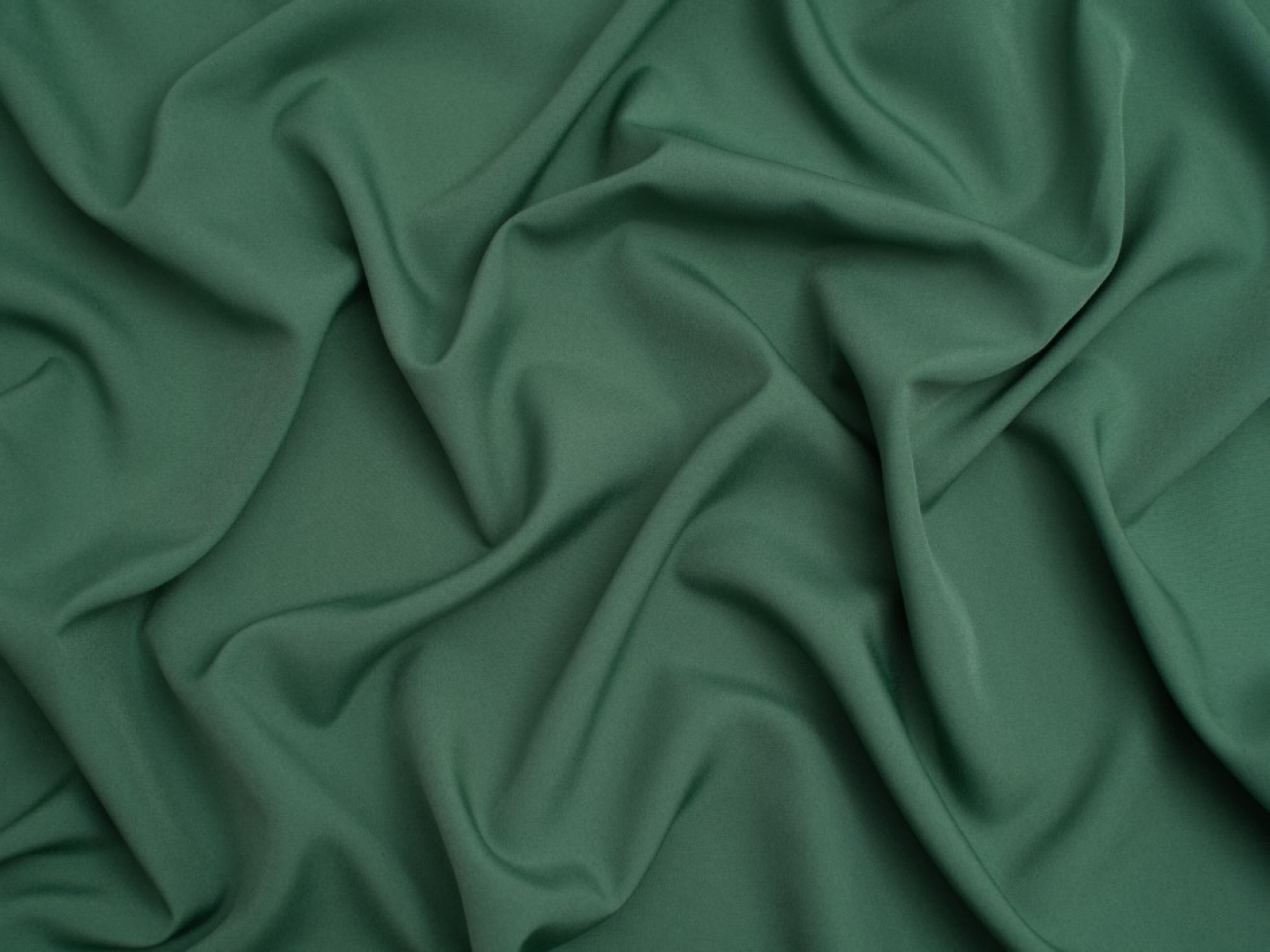 Minerva Core Range Soft Touch Crepe Fabric Deep Mint