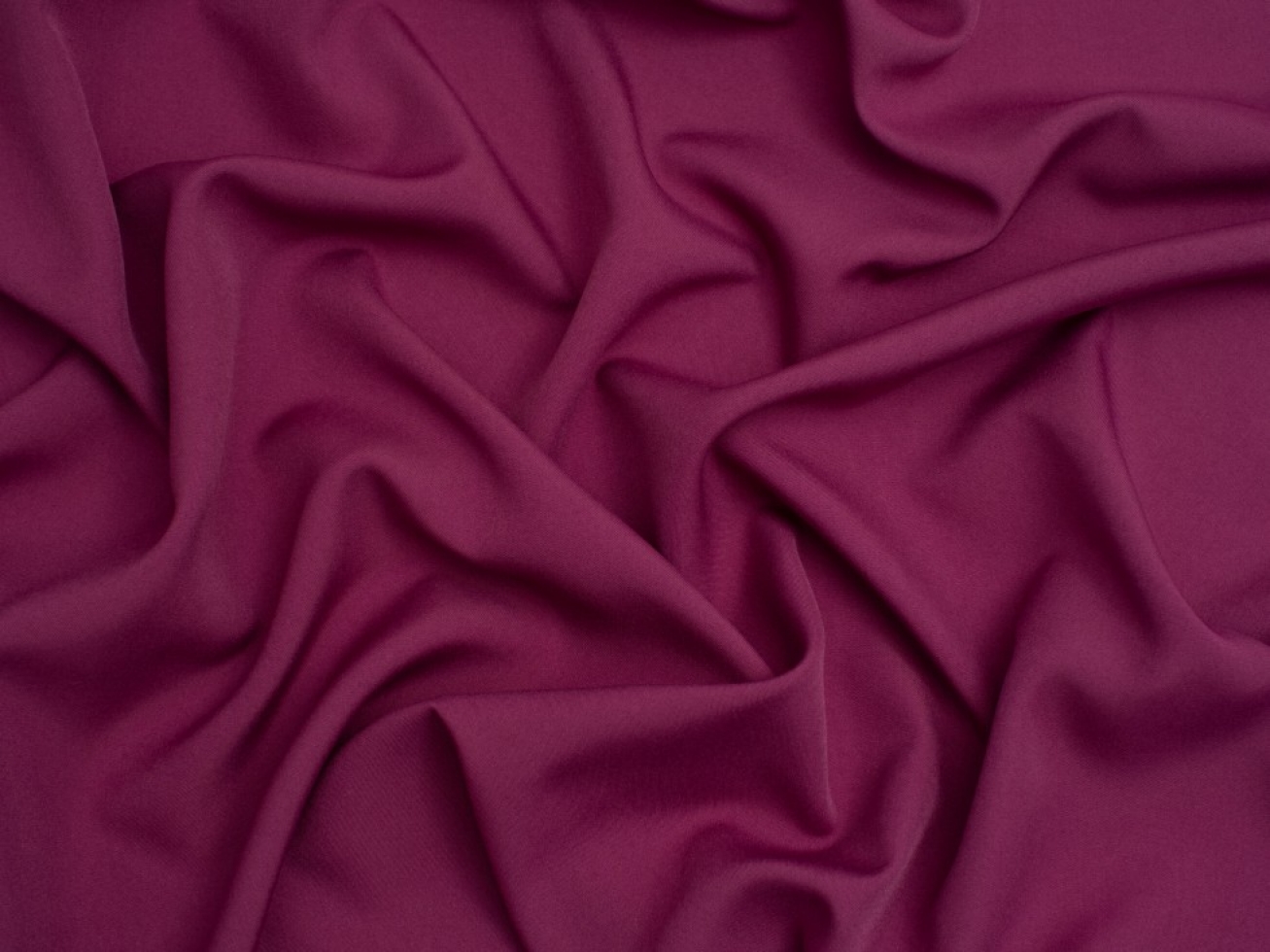 Minerva Core Range Soft Touch Crepe Fabric Warm Plum