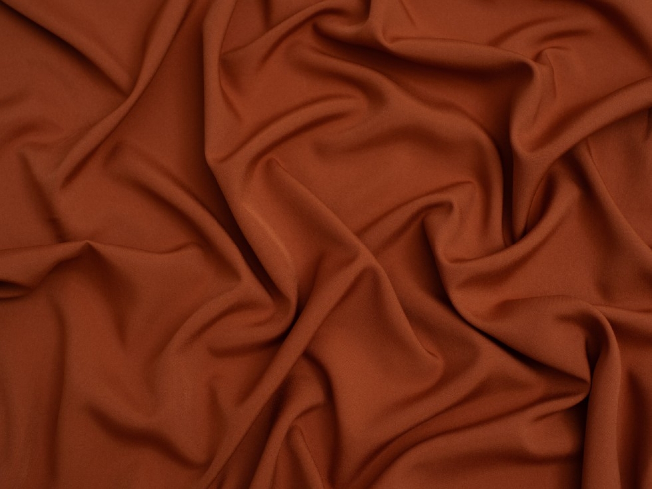 Minerva Core Range Soft Touch Crepe Fabric Acorn Brown