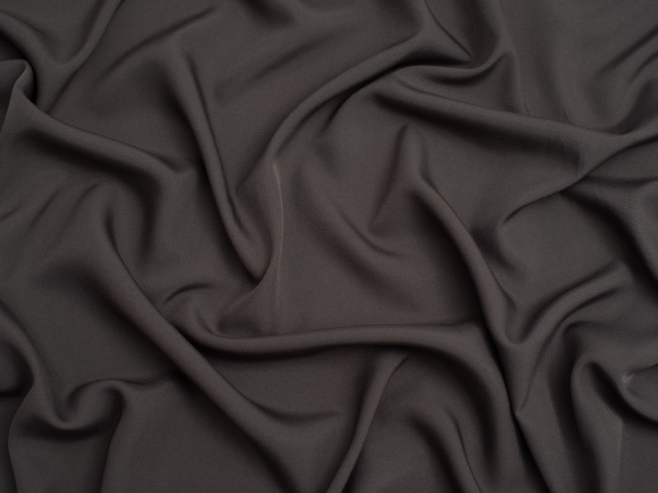 Minerva Core Range Soft Touch Crepe Fabric Dark Grey