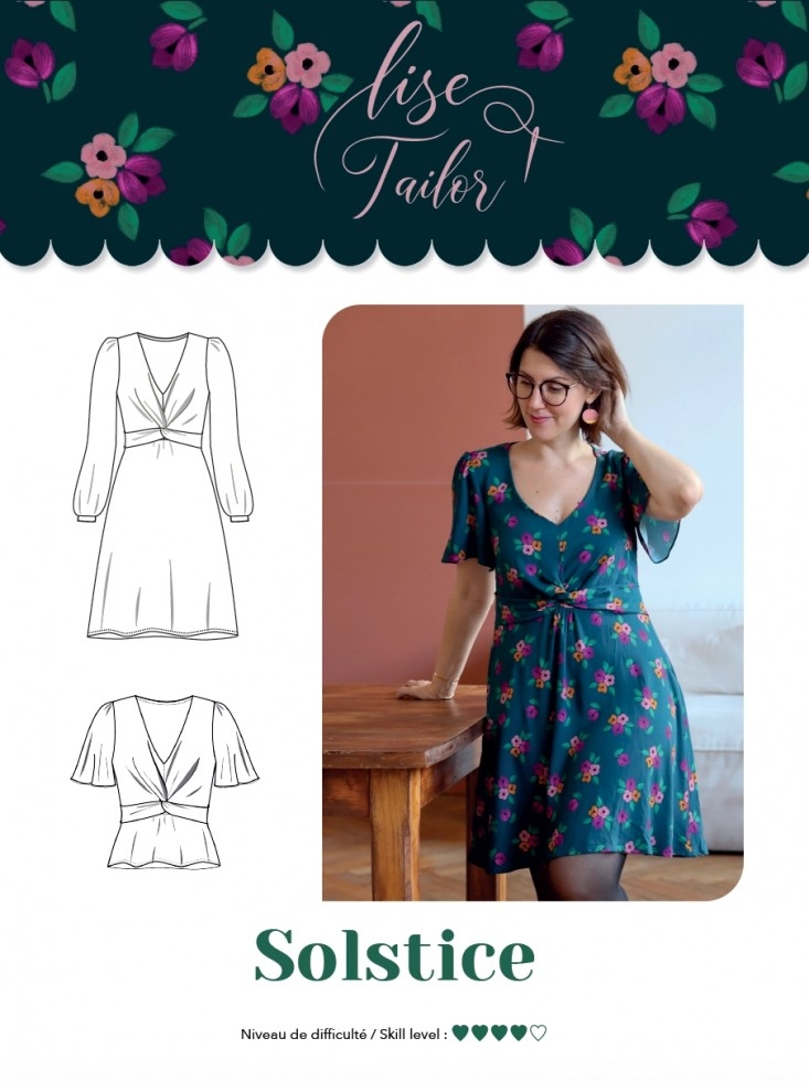 Lise Tailor Paper Sewing Pattern Solstice Blouse & Dress