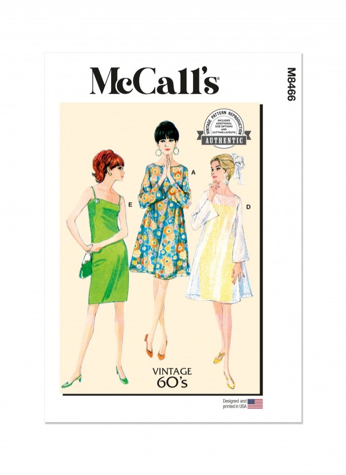 McCalls Paper Sewing Pattern 8466