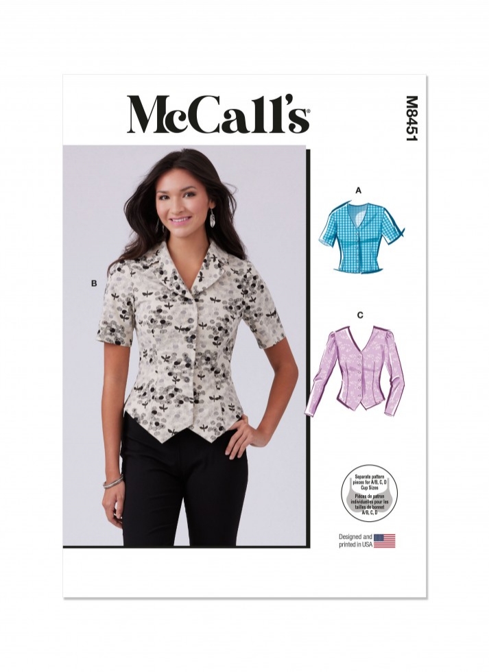 McCalls Paper Sewing Pattern 8451