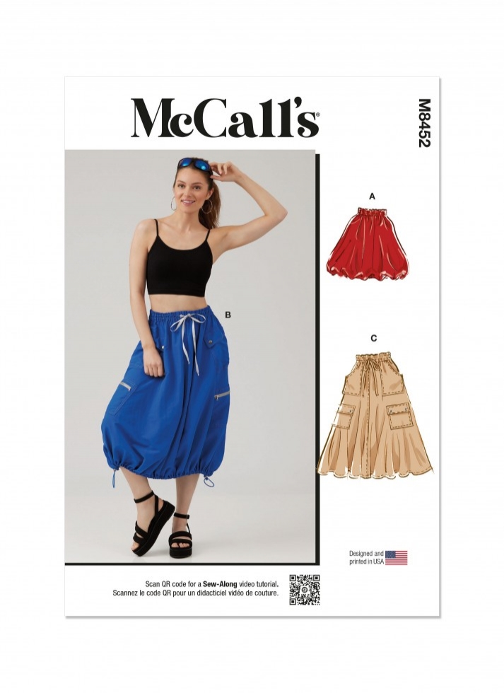 McCalls Paper Sewing Pattern 8452