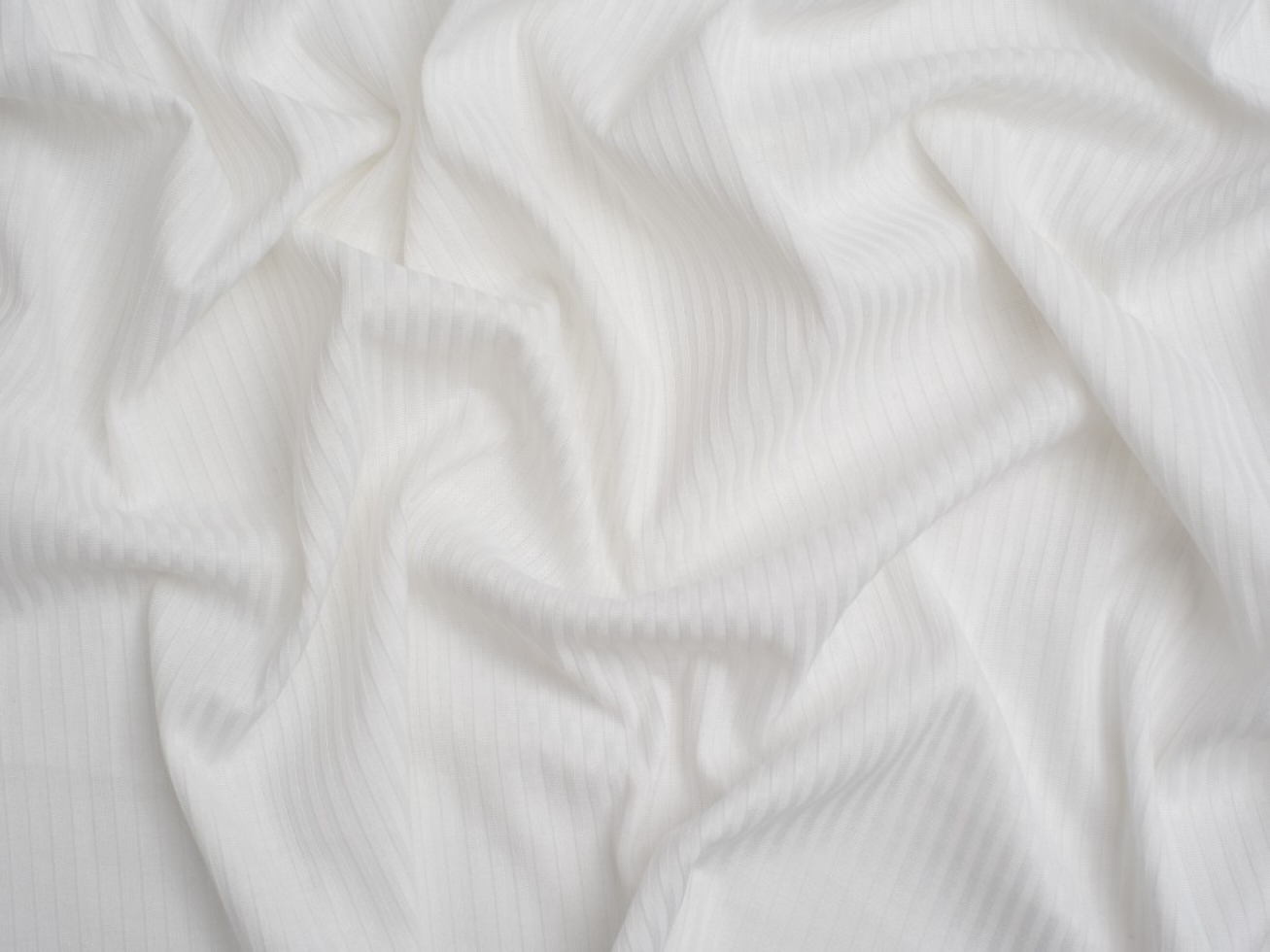 Minerva Core Range Narrow Viscose Rib Stretch Knit Fabric Ivory