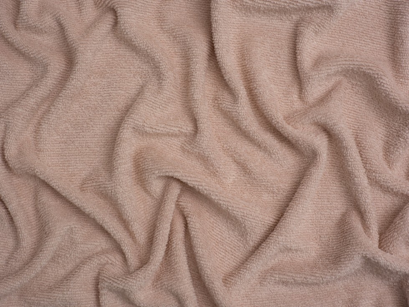 Minerva Core Range Polyester Towelling Stretch Knit Fabric Dusty Pink