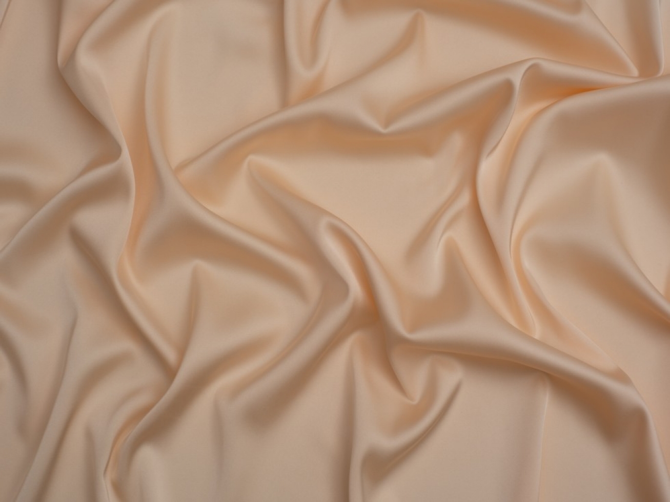 Super Stretch Woven Charmeuse Silky Satin Fabric Cream