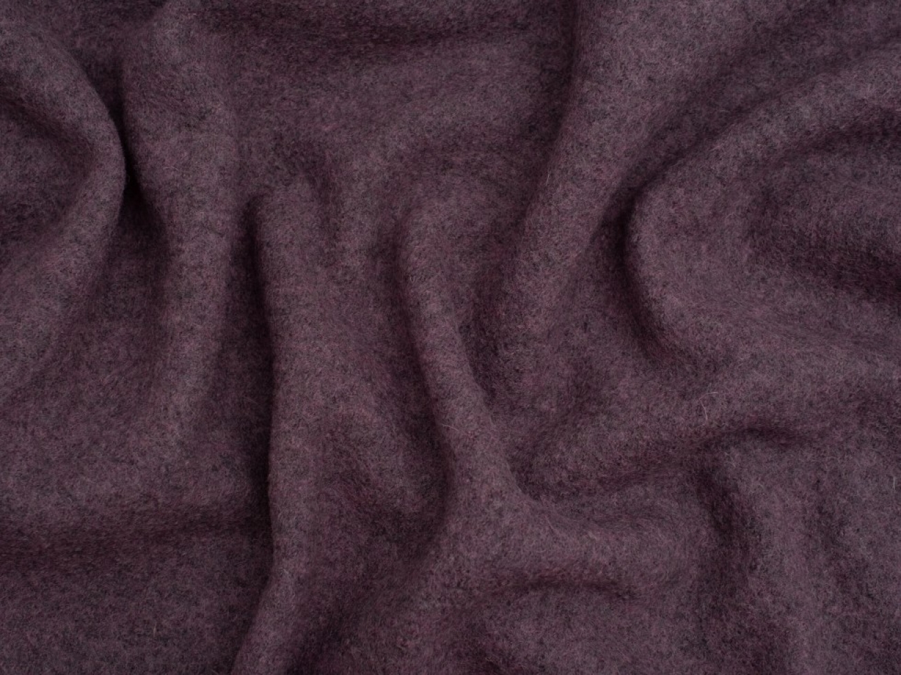 Minerva Core Range 100% Pure Boiled Wool Coating Fabric Melange Dusty Pink