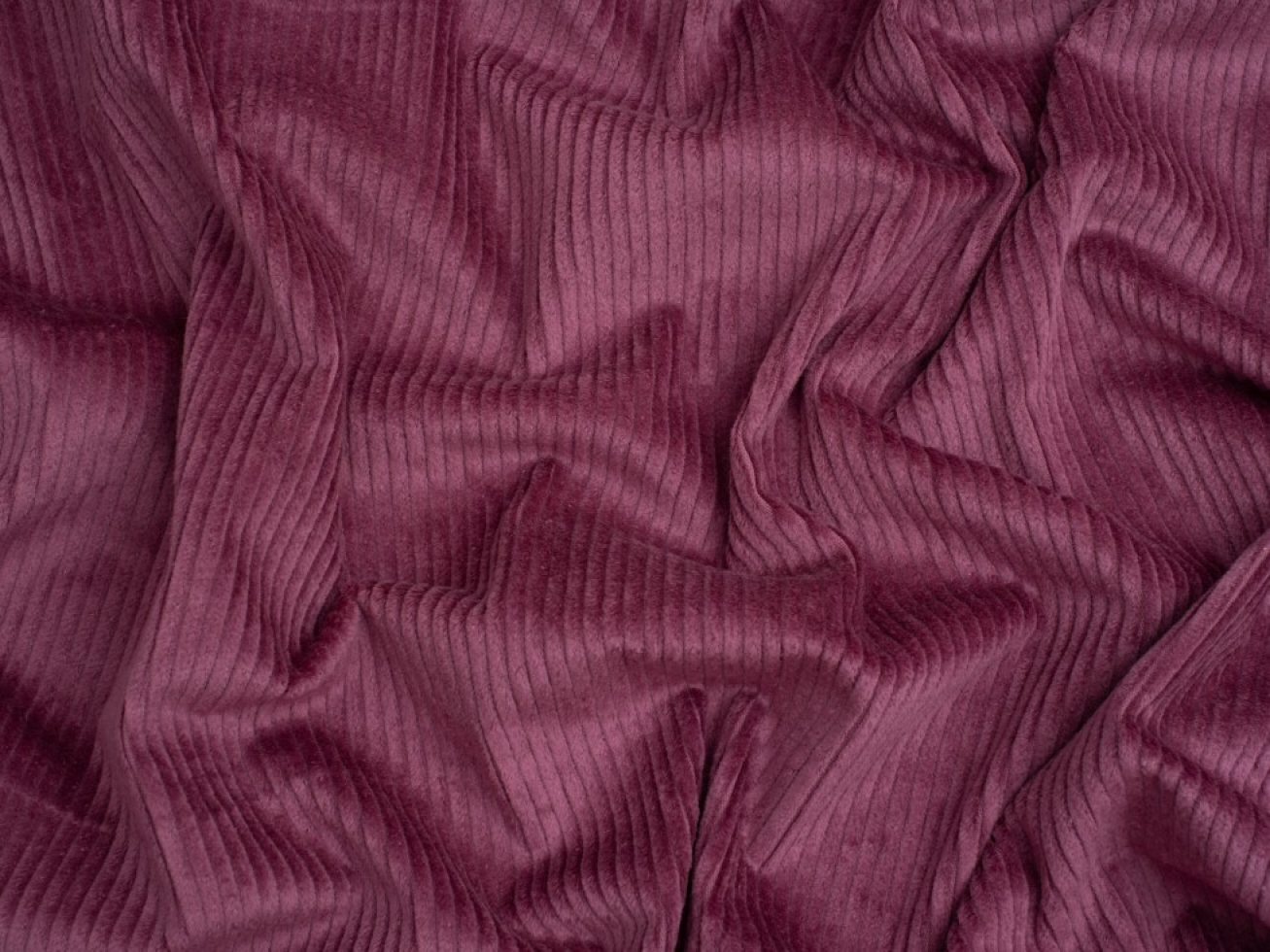 Minerva Core Range 6 Wale Stretch Woven Jumbo Cord Fabric Dusty Pink