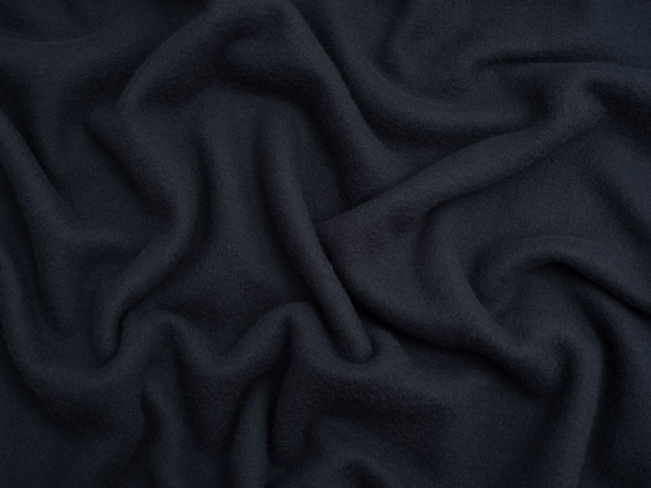Minerva Core Range Brushed Microfleece Fabric Navy Blue