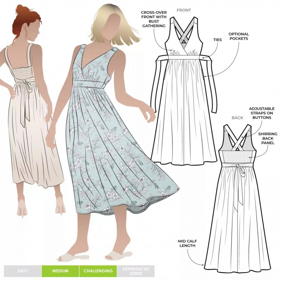 Style Arc Paper Sewing Pattern Livvy Dress