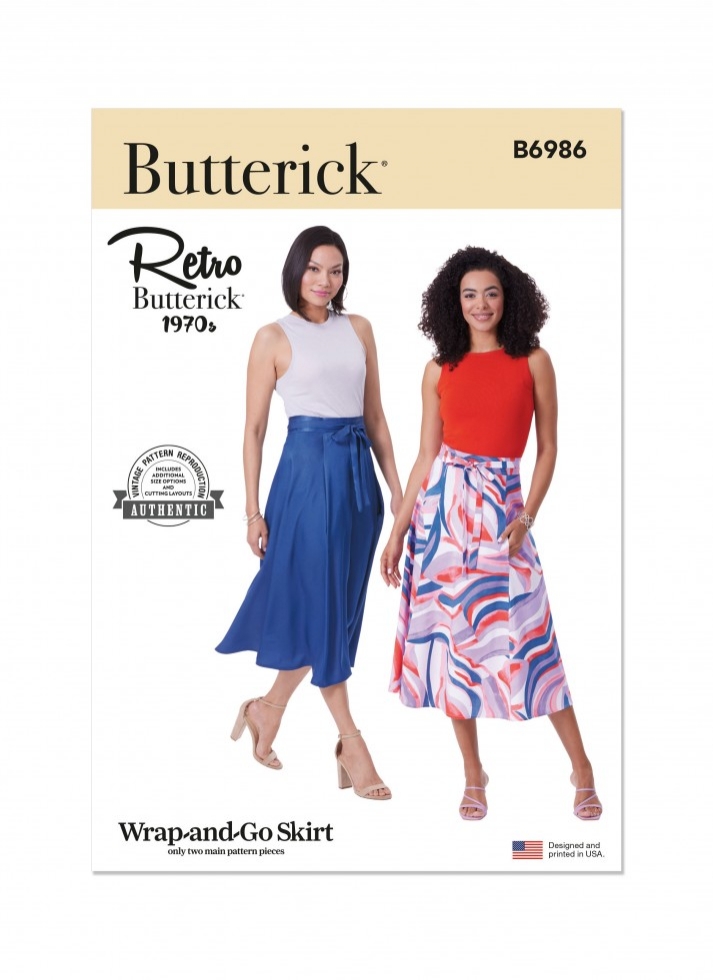 Butterick Paper Sewing Pattern 6986