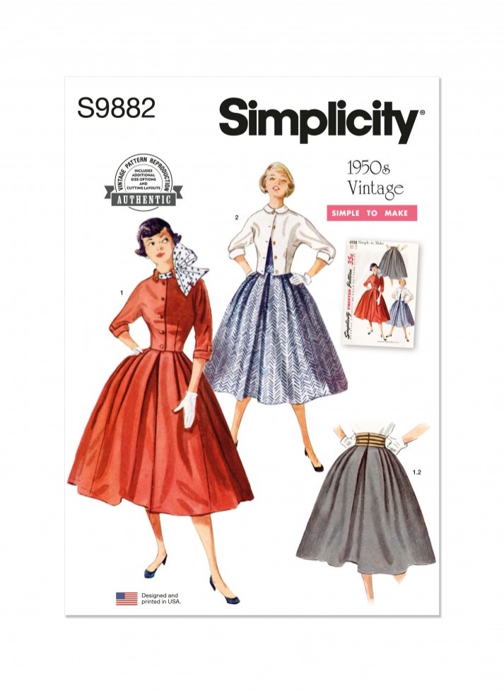 Simplicity Paper Sewing Pattern 9882