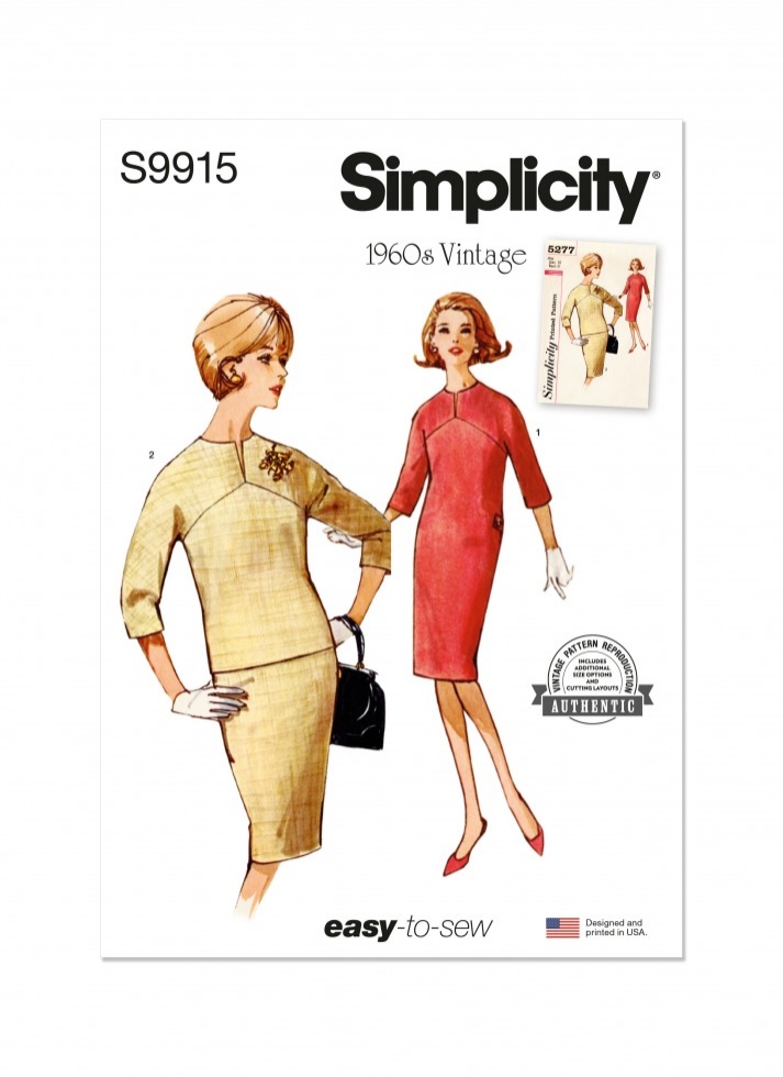 Simplicity Paper Sewing Pattern 9915