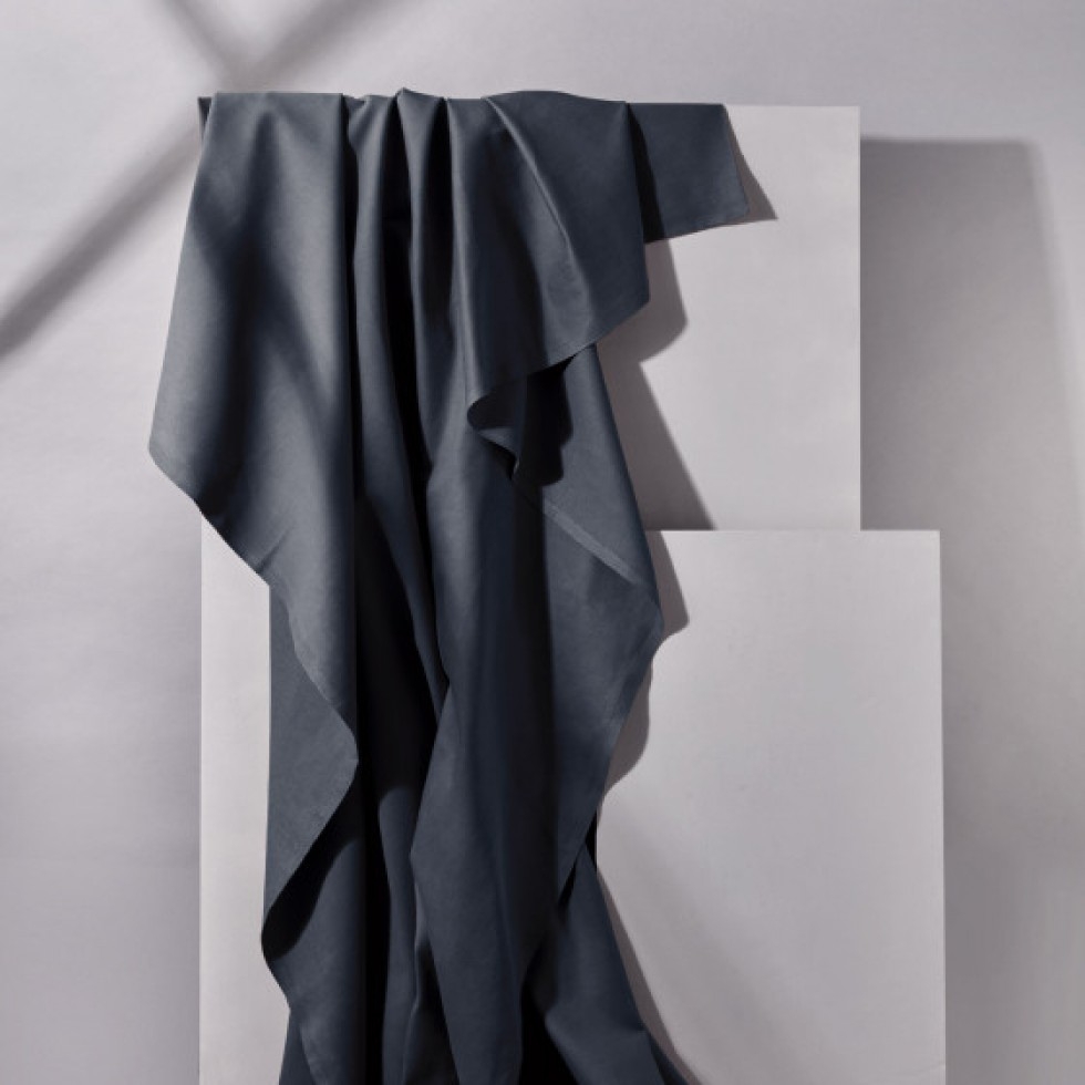 Atelier Brunette 100% Cotton Gabardine Fabric Deep Charcoal