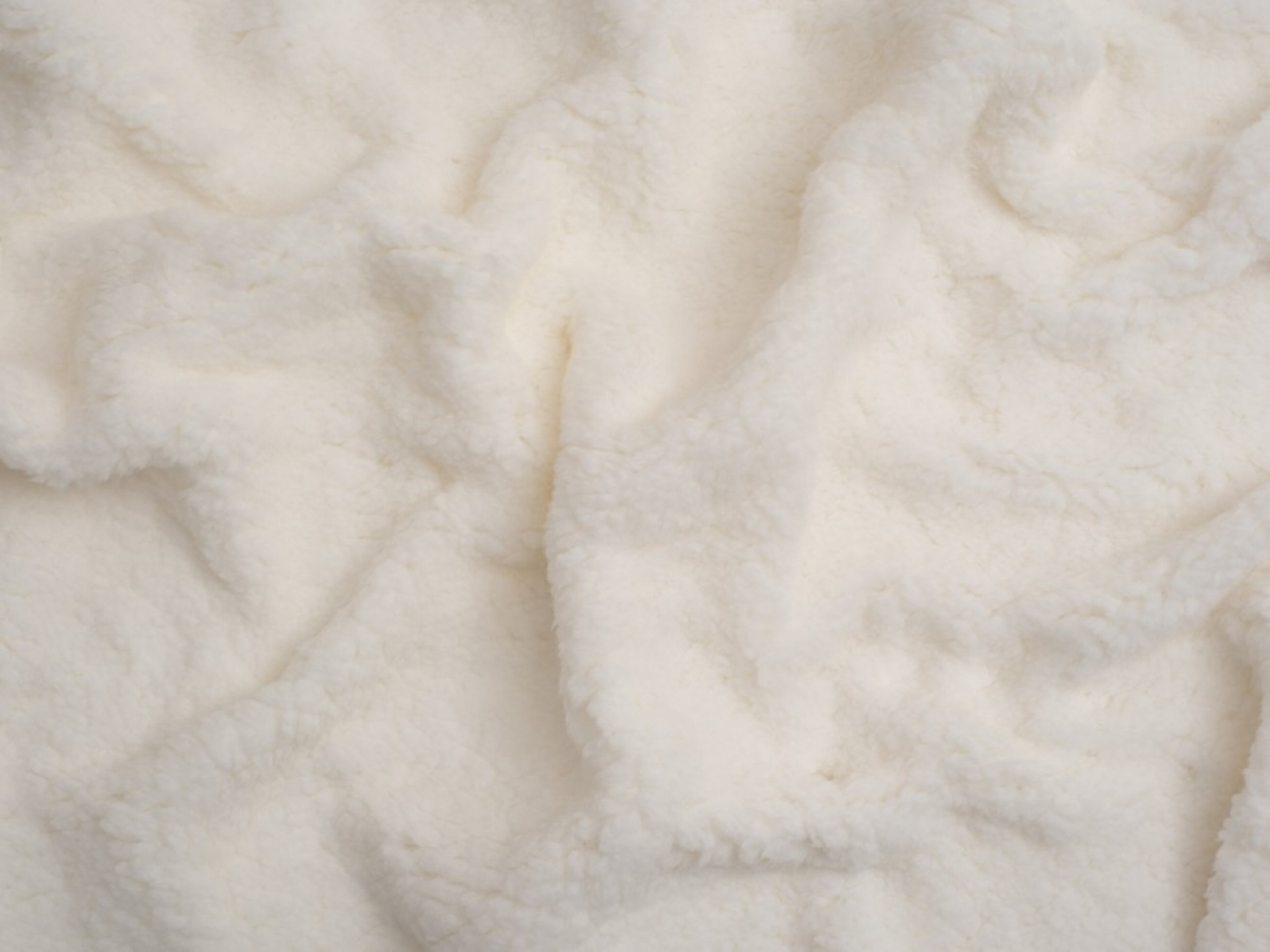 Minerva Core Range Super Soft Shearling Fleece Fur Fabric Cream