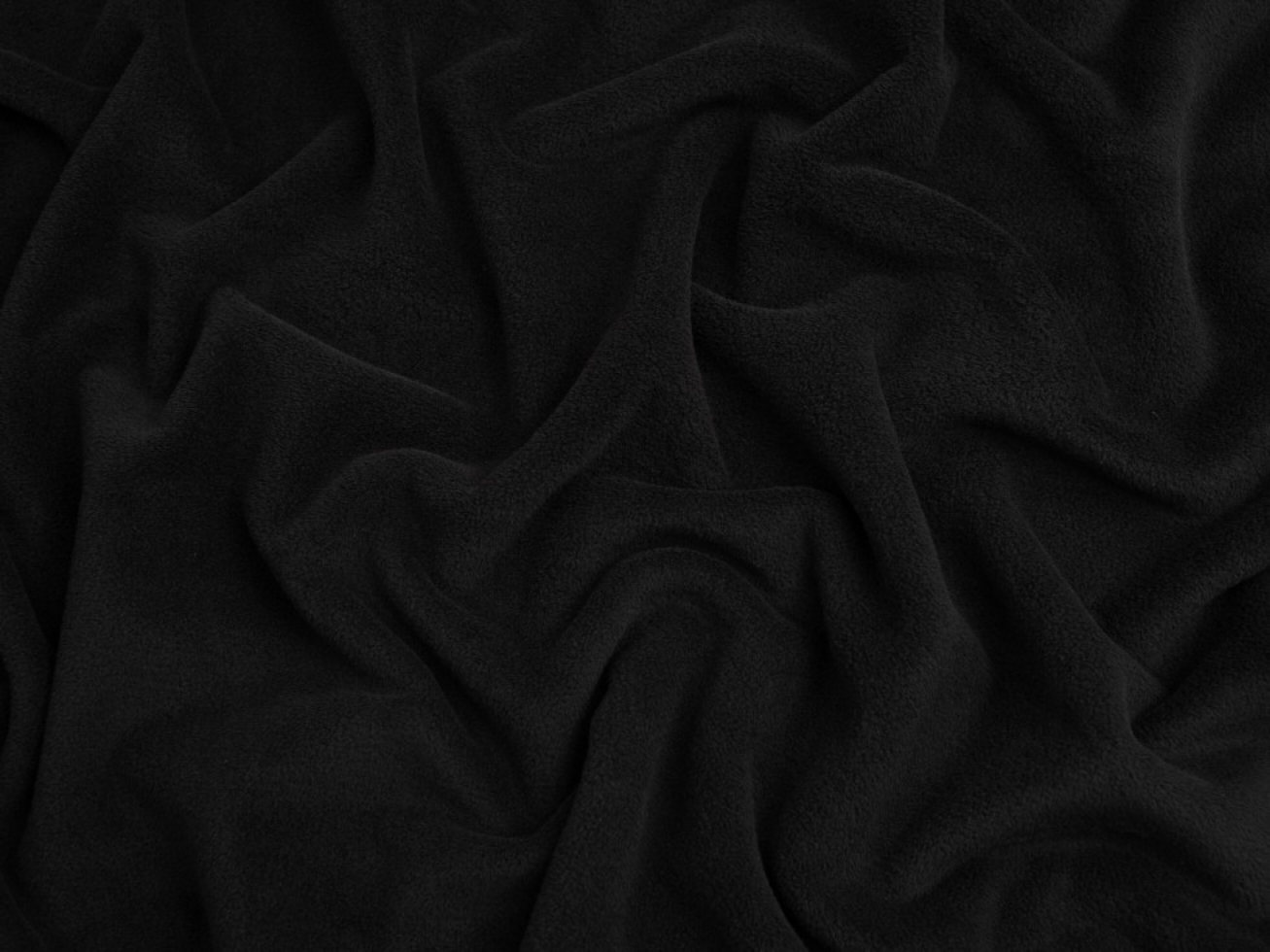 Minerva Core Range Heavy Comfort Fleece Fabric Black