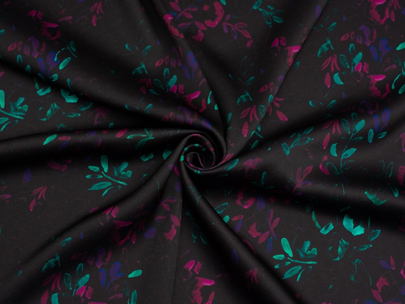 Minerva Exclusive Boudoir Bouquet Crepe Back Satin Fabric