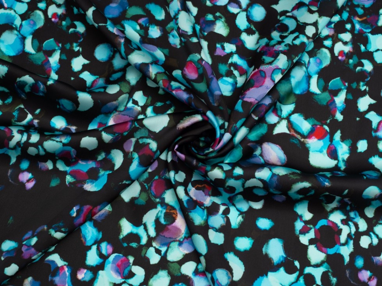 Minerva Exclusive Bubble Shoal Charmeuse Silky Satin Fabric