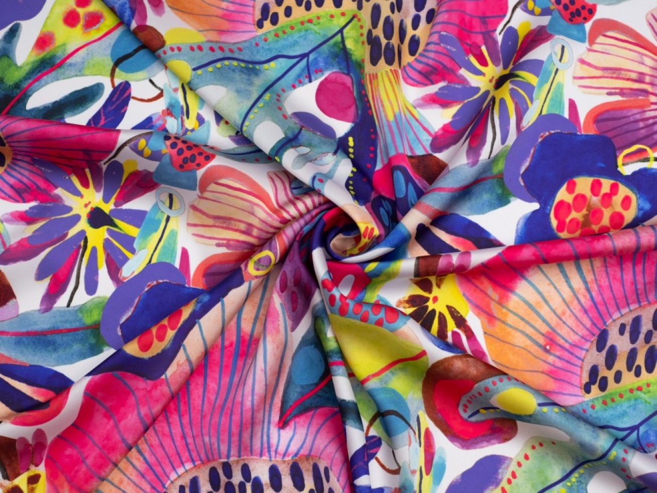 Minerva Exclusive Enchanted Vision Charmeuse Silky Satin Fabric