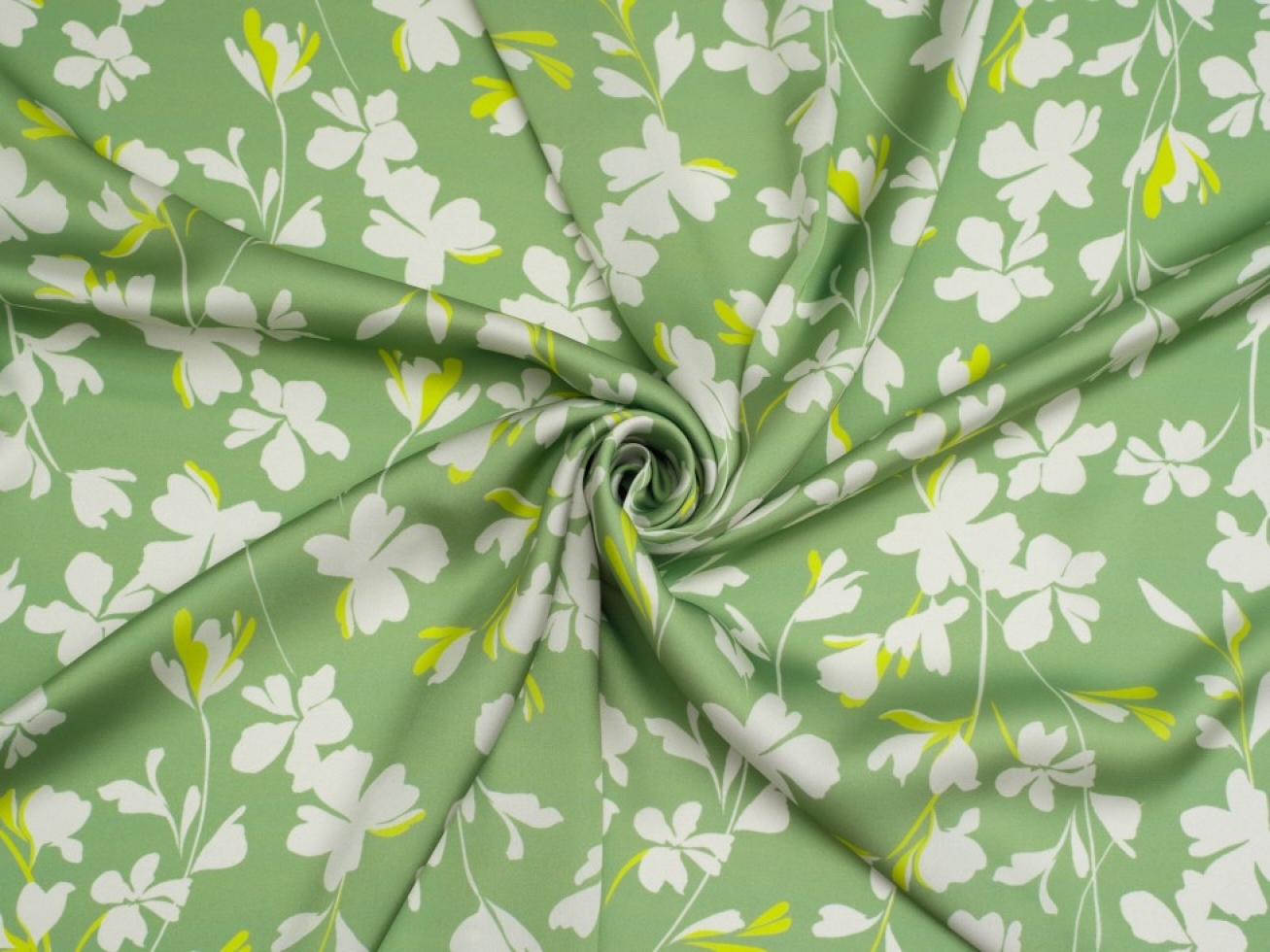 Minerva Exclusive Silhouette Spring Charmeuse Silky Satin Fabric Primrose