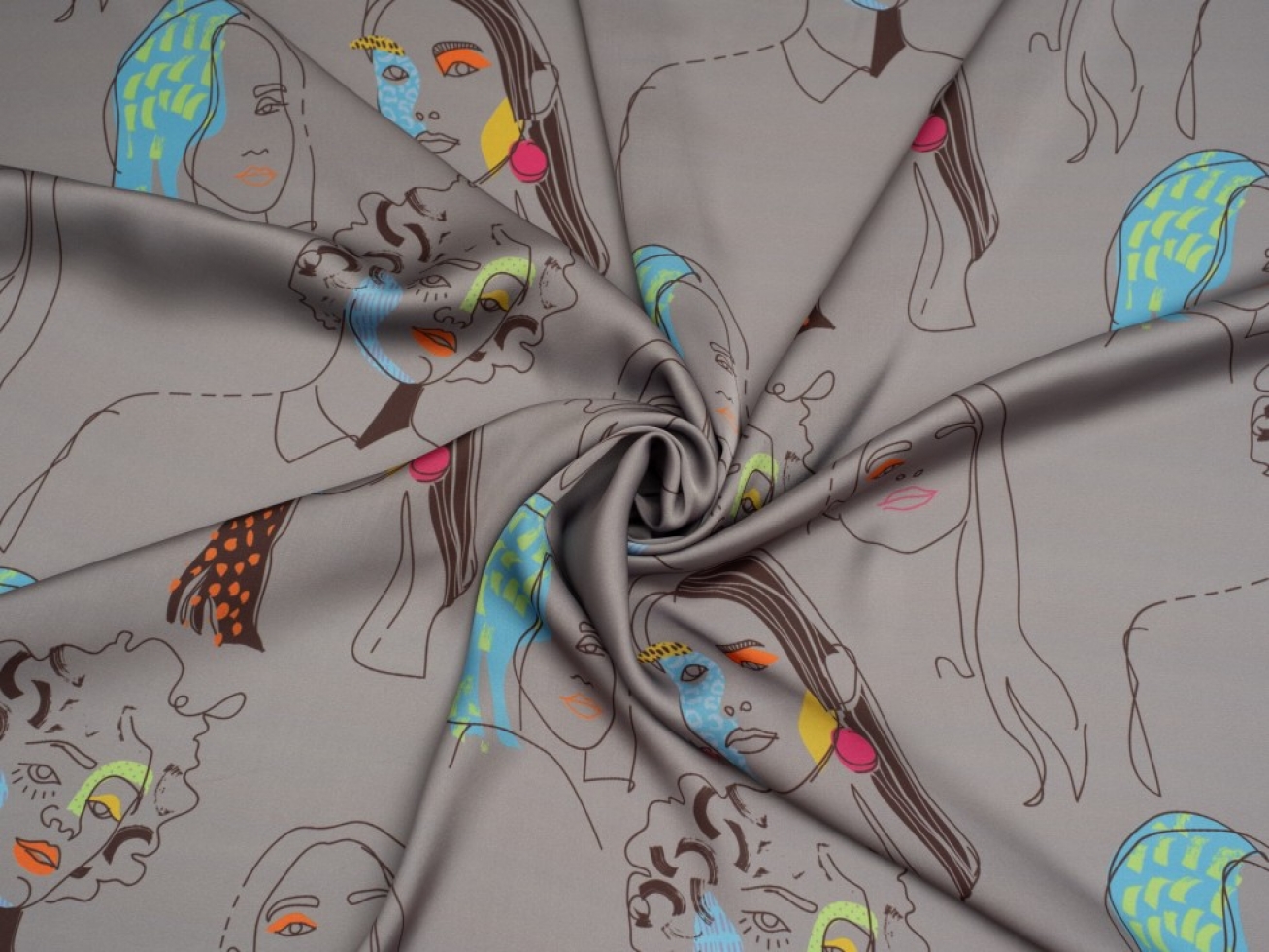 Minerva Exclusive Sewing Sorority Charmeuse Silky Satin Fabric Delta