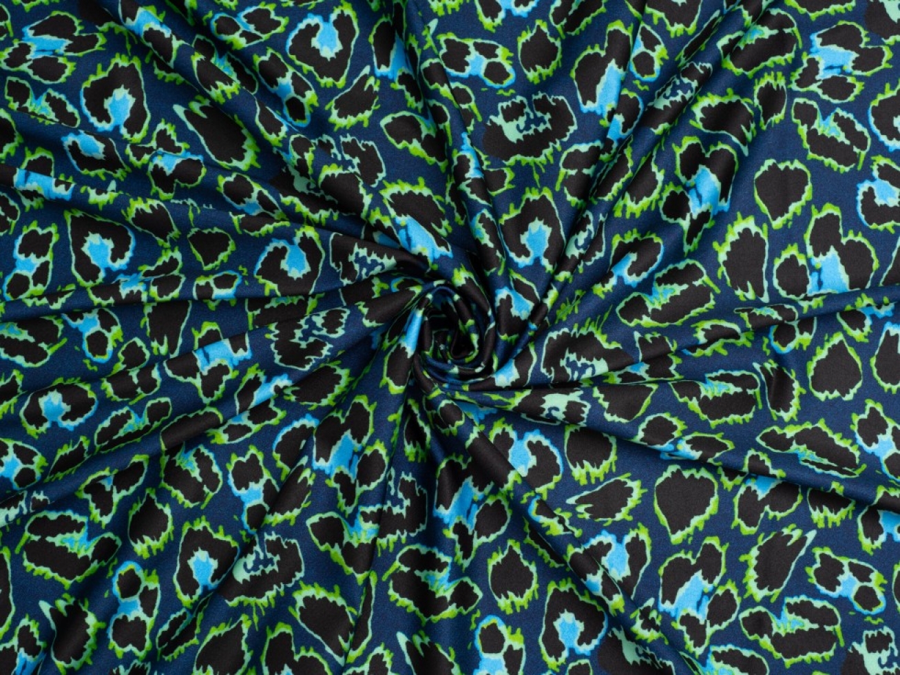 Minerva Exclusive Pause Play Glossy Activewear Lycra Stretch Knit Fabric