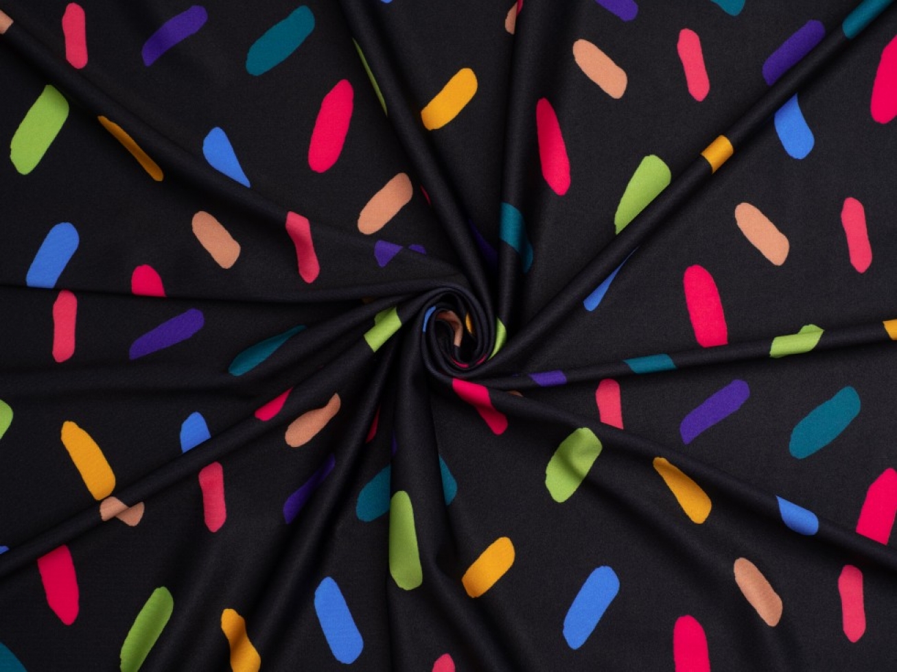 Minerva Exclusive Dancing Lights Glossy Activewear Lycra Stretch Knit Fabric