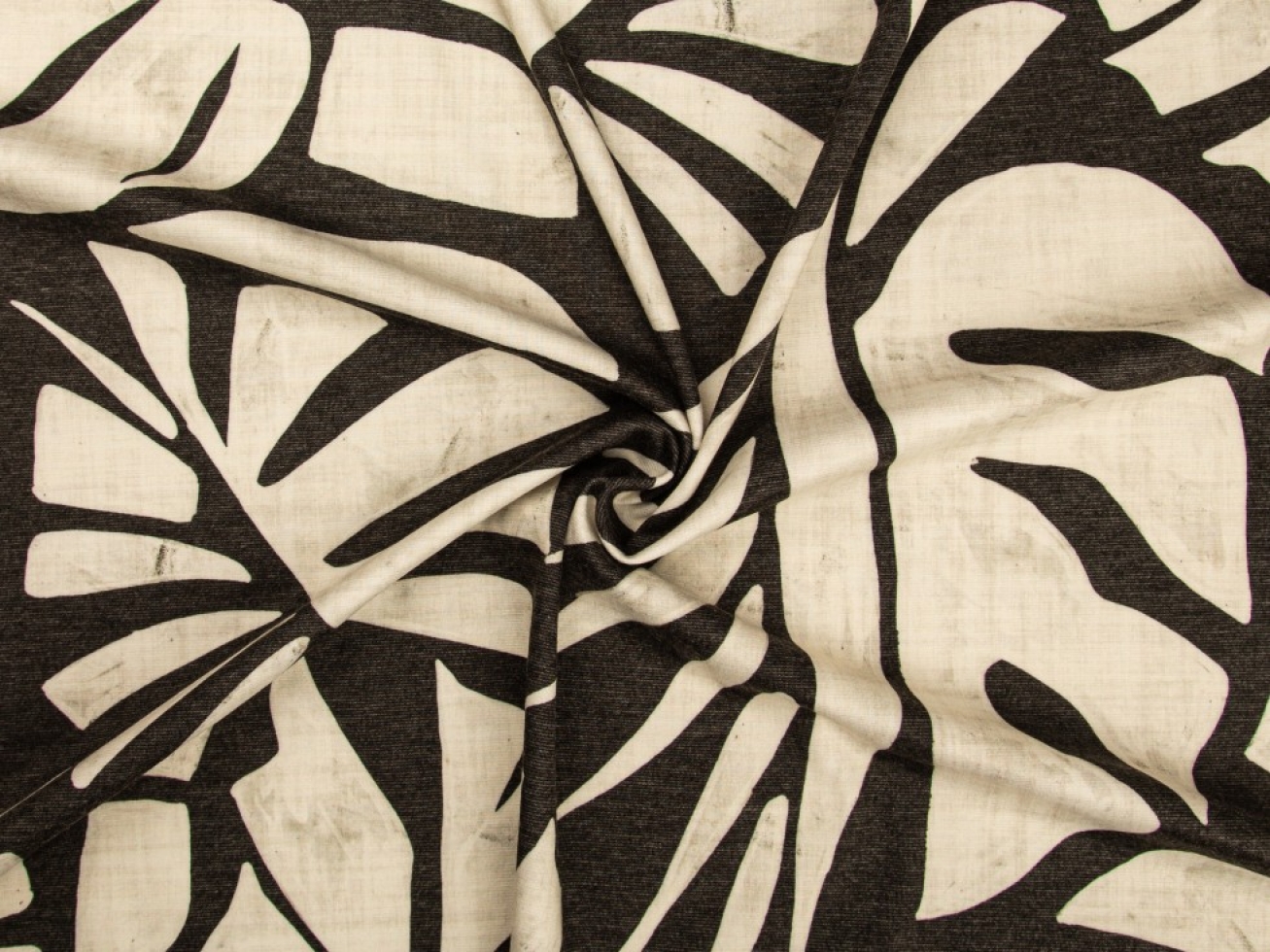 Minerva Exclusive Monstera Street Ponte Roma Double Stretch Knit Fabric