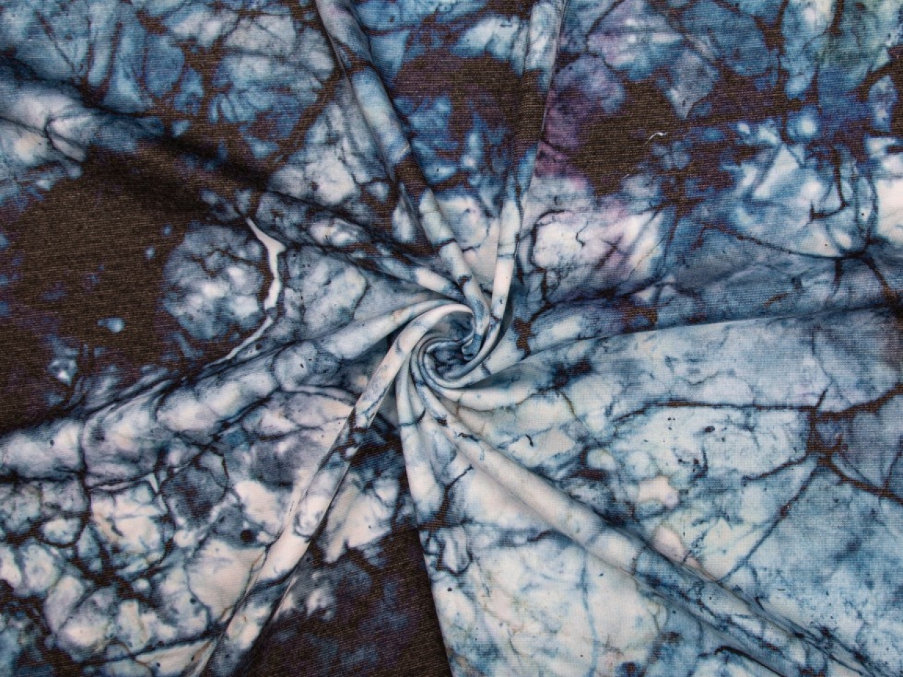 Minerva Exclusive Inky Delta Ponte Roma Double Stretch Knit Fabric
