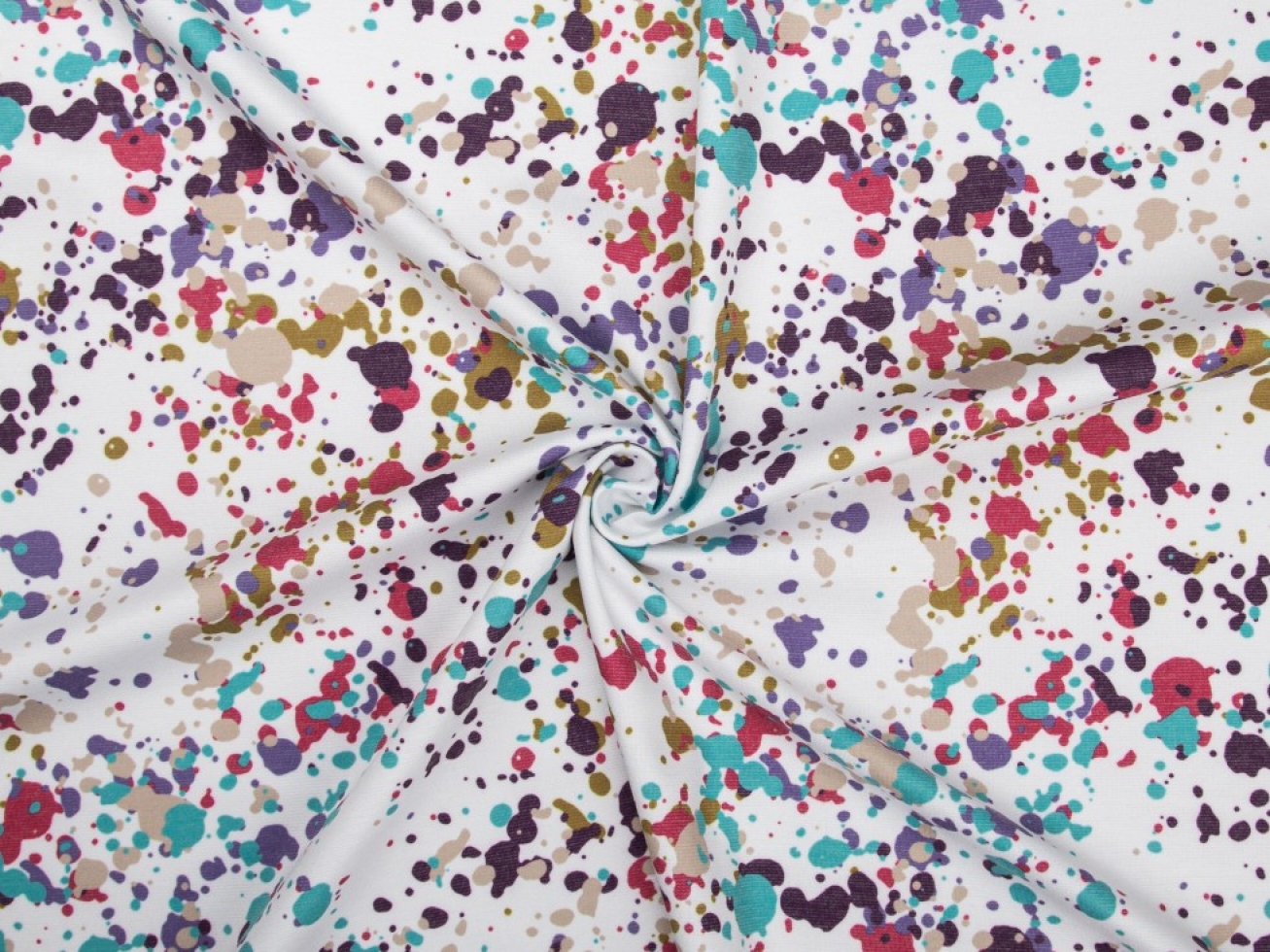 Minerva Exclusive Chromatic Fizz Ponte Roma Double Stretch Knit Fabric Ice