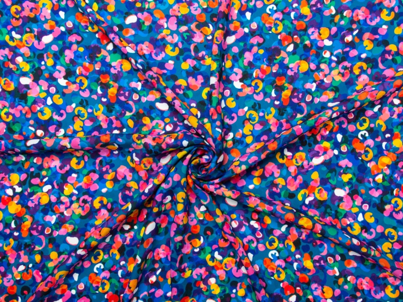 Minerva Exclusive Popcorn Jelly Double Georgette Crepe Fabric Ocean