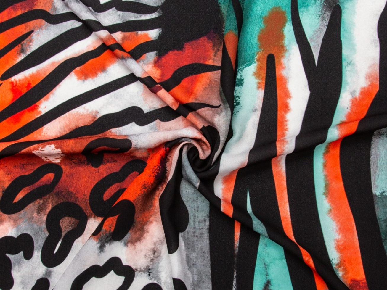 Minerva Exclusive Wild Rumble Double Georgette Crepe Fabric