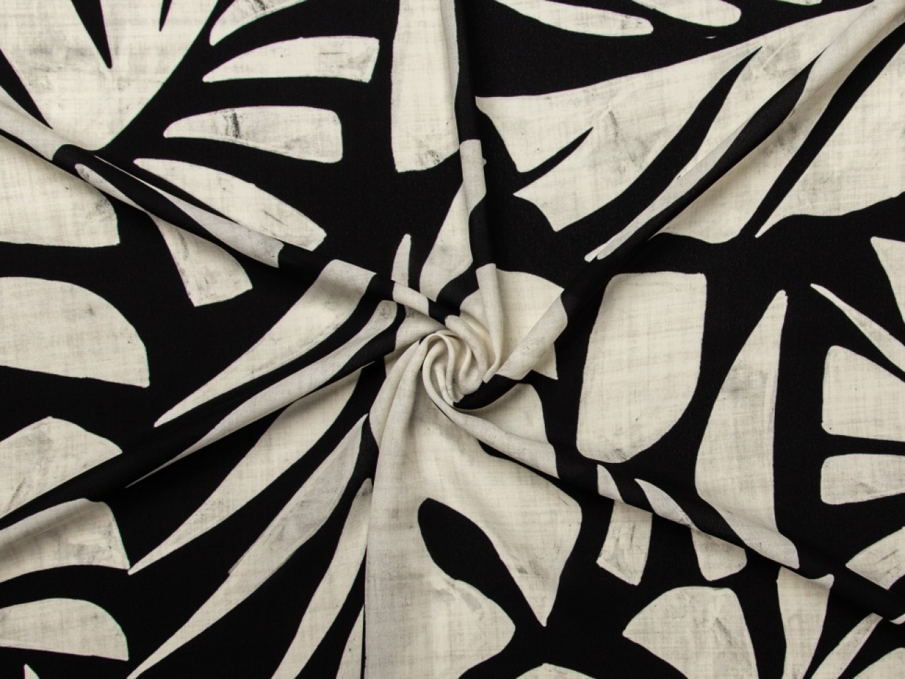 Minerva Exclusive Monstera Street Double Georgette Crepe Fabric