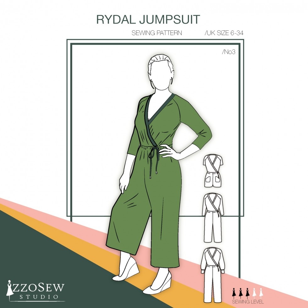IzzoSew Studio Paper Sewing Pattern Rydal Jumpsuit