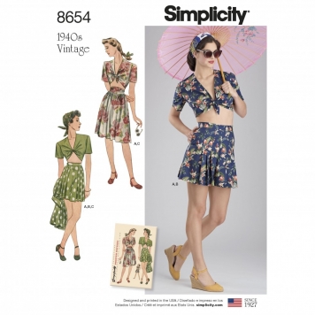 Simplicity Sewing Pattern 8654 Minerva