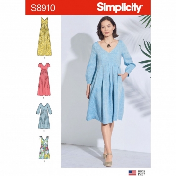 Simplicity 8056 Sewing Pattern, S8056 Amazing Fit Miss & Plus Size