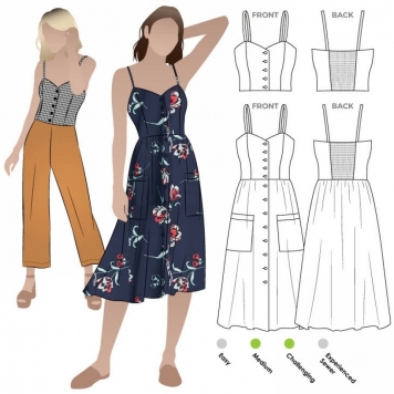 Hedy Designer Dress Sewing Pattern – Casual Patterns – Style Arc
