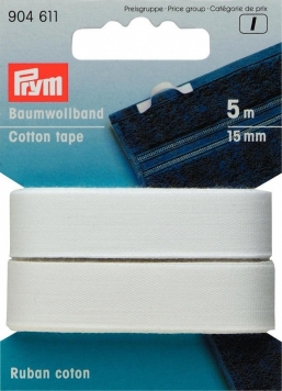 each Prym Plain Cotton Tape 904600-M