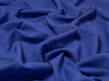 Ramie Cotton Blend Linen Weave Fabric in Denim
