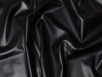 Black Faux Leather Fabric