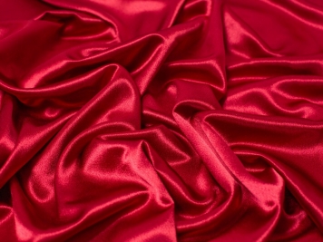 NY Designer Fabrics Ribbon Red Silk Crepe Back Satin Fabric