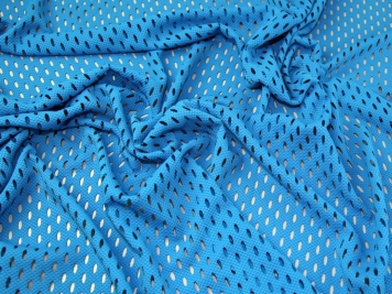 Cut Out Scuba Stretch Jersey Dress Fabric Blue Sold per metre 
