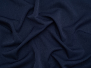 Sydney 4 Way Stretch Plain Crepe Suiting Dress Fabric - Denim Blue by Lady  McElroy