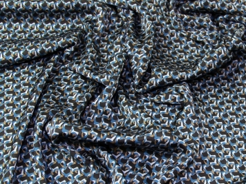 100% Boiled Wool Jacquard Leopard Print Fabric / Premium Designer Made