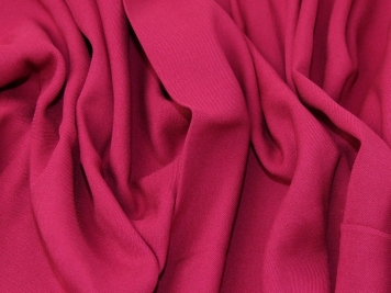 Raspberry Red Viscose Rayon Fabric