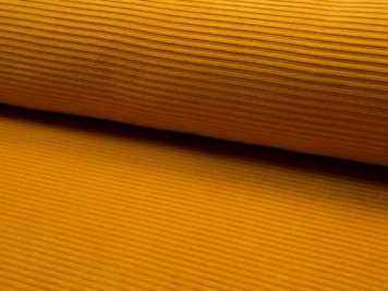 Ochre Yellow Cuff Fabric, Mustard Jersey Ribbing Fabric 