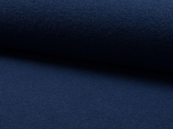 Denim Blue 100% Boiled Wool Fabric