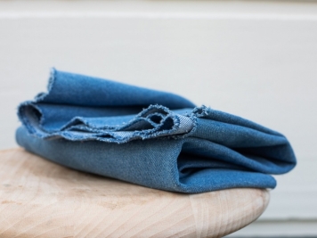 Heavy Blue Denim Fabric, Washed Denim Fabric, Cotton Denim, Jean Fabric,  Apparel Fabric, Sewing, Heavy Denim, by the Half Yard 